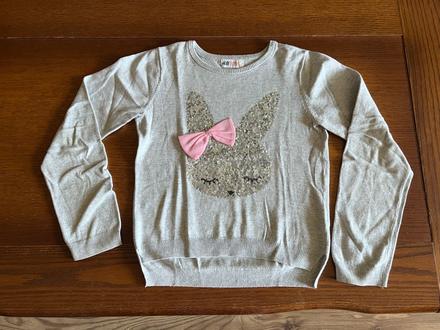 Pulóver s aplikáciou zajačika 122/128, h&m,122