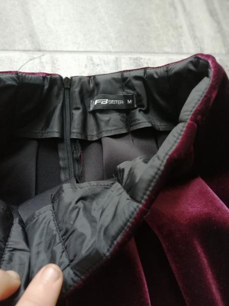 Zamatová neoprénová sukňa, vm fbsister, fishbone,m