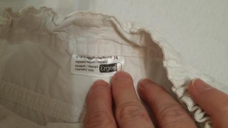 Biele šortky veľ. 74, ergee,74