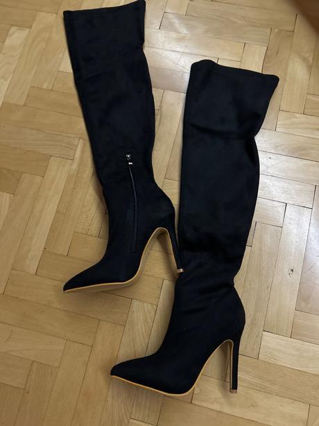 Semisove cizmy nad kolena, 38