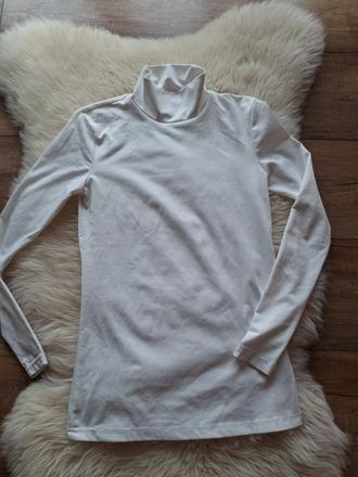 Biely rolacik so stojacikom super stav xs/34, xs