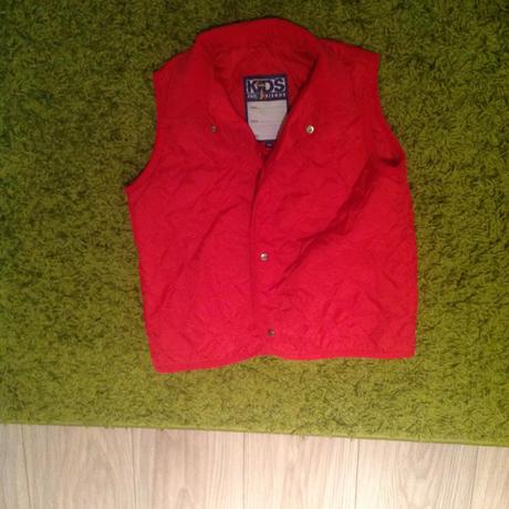 Tenká červená prešívaná vestička, kiki&koko,104