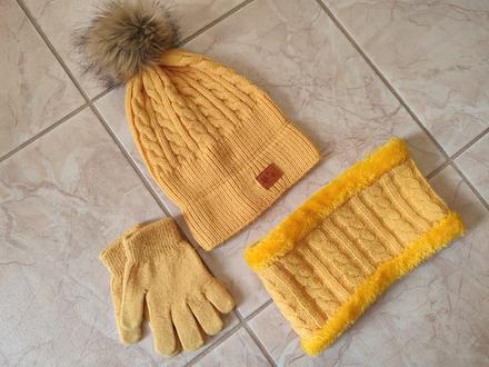 Set čiapka + šál + rukavice, 116