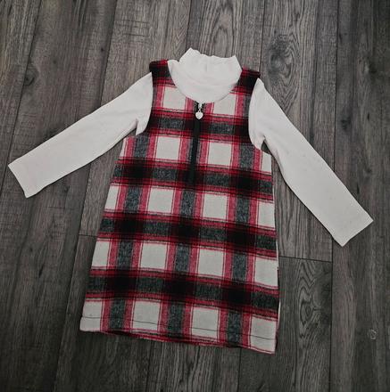 Teplé kárované šatočky f&f 98, f&f,98