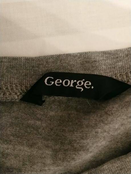 Pánske sivé tričko s nápisom, george, george,xl