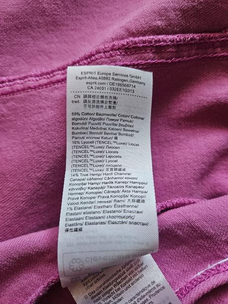 Denimová bunda esprit s opaskom, esprit,38 / m