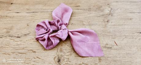 Gumička na vlasy - staroružová, 