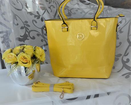 Žltá shopper kabelka,