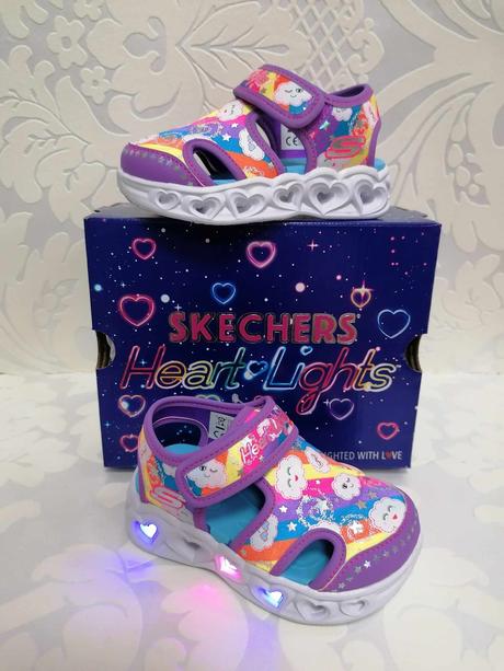 Dievčenské sandále skechers 23220638  za+b, skechers,21 / 23 / 25