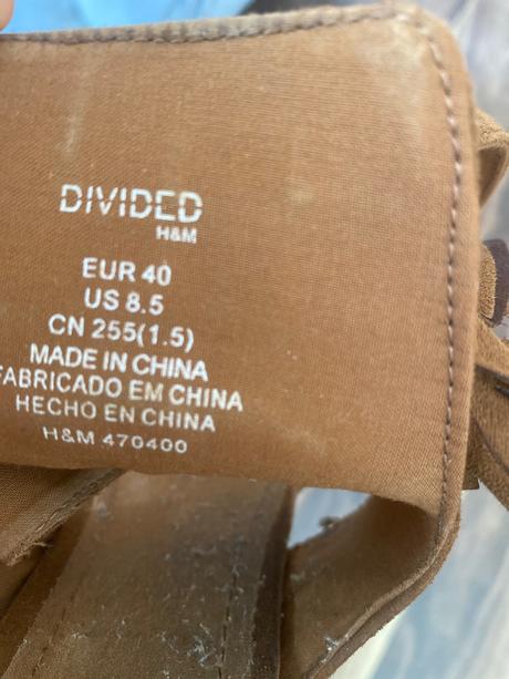 Sandále na platforme, h&m,40