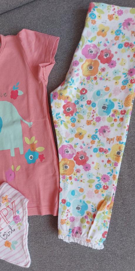 Tričko, legínky a šatky, f&f,86