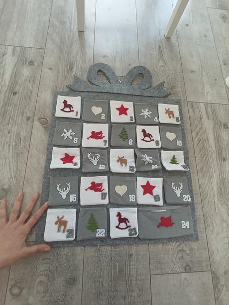 Adventný kalendár látkový, 