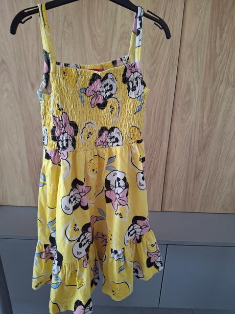 Žlté šaty minnie mouse, disney,116