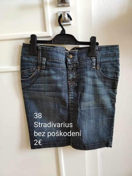 Dámska rifľová sukňa stradivarius, stradivarius,38