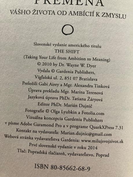 Premena vášho života od ambícií k zmyslu, 