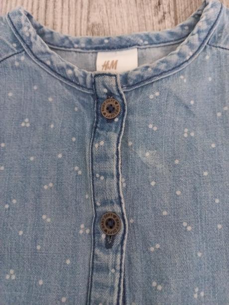 Košeľové rifľové šaty 80 h&m, h&m,80