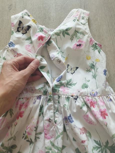 Kvetinové šaty, h&m,122