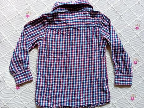 Krásna károvaná bavlnená košela, 116