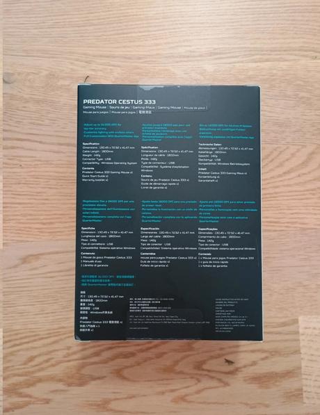 Gamerská myš acer predator cestus 333, 