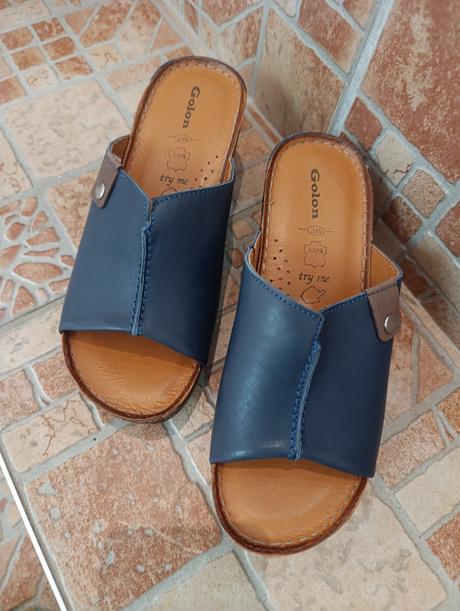 Zdravotné papuče kožené, 36