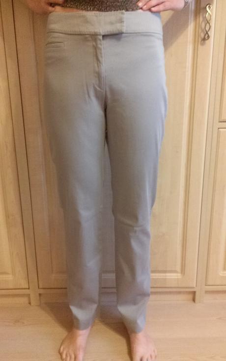 Svetlosivé pohodlné bavlnené nohavice h&m, h&m,38