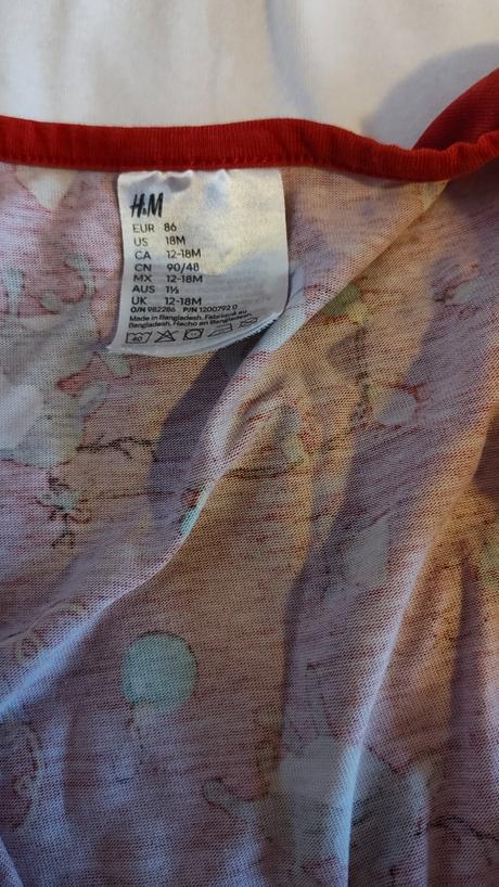 Vianočný overal h&m - pyžamko, h&m,86