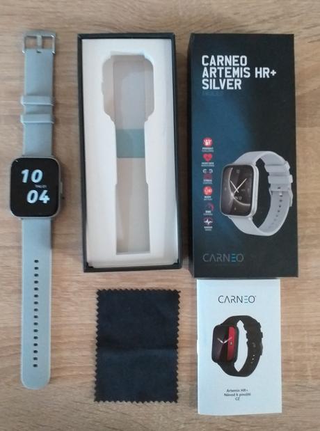 Smart hodinky carneo artemis hr+ silver, ako nové, 