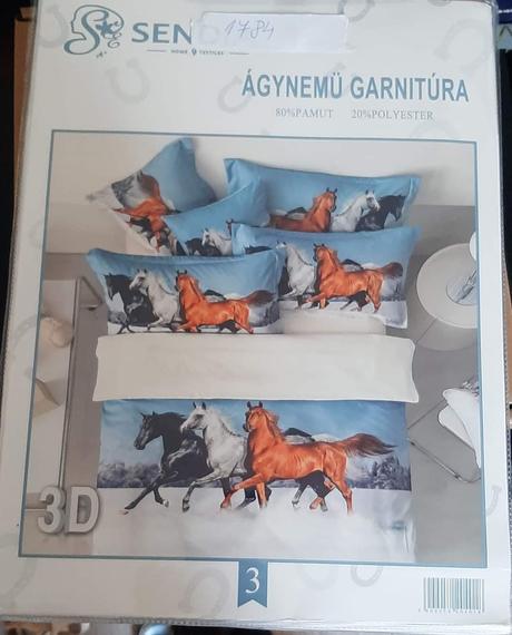 Postelne pradlo 3d kone, šírka (cm): 140,dĺžka (cm): 200