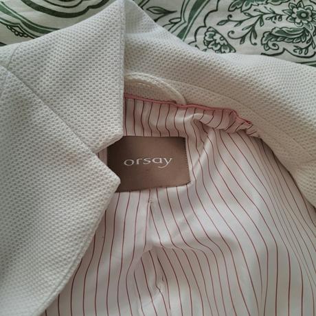 Elegantné krémové sako, orsay,m