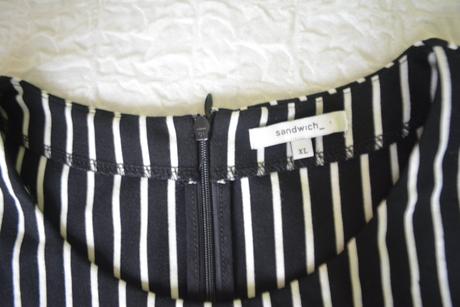 Sandwich, čierno-biele šaty veľ. l/xl, l