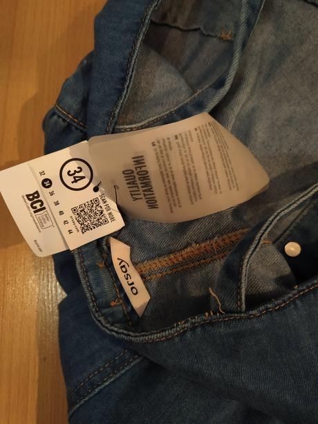 Riflové šaty, orsay,s