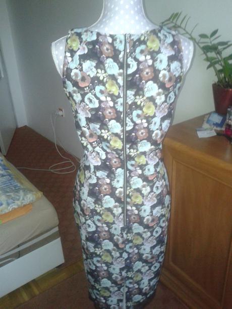 Kvetinkové šaty s čipkou h&m veľ. 38, 38