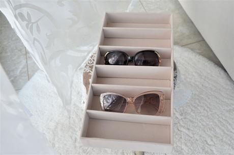 Semišový organizér na okuliare, 