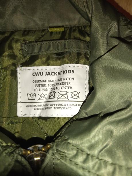 Detská bomber bunda cwu, 140