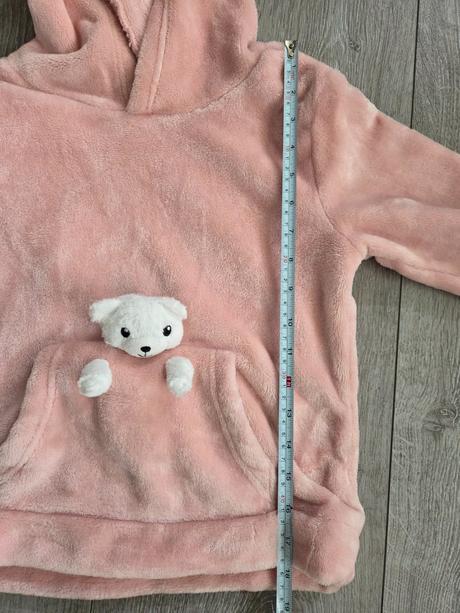 Teplá mikina s mackom, h&m,128