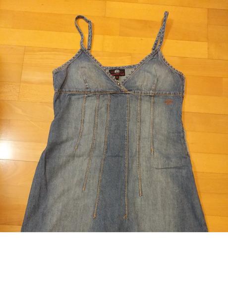 Riflové šaty na ramienka-veľ.m, m