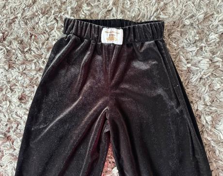 Semišové široké nohavice, 128