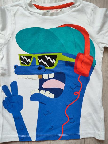 Tričká 2ks, h&m,98