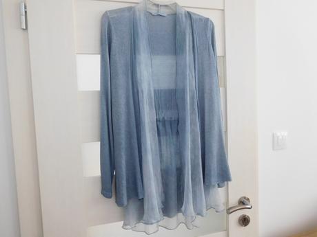 Blejzer ľahučký vzdušný, padavá látka-38/40 v, bav, 38