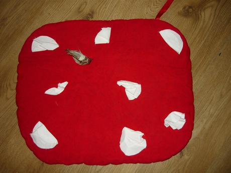 165.karnevalový kostým -muchotrávka ,