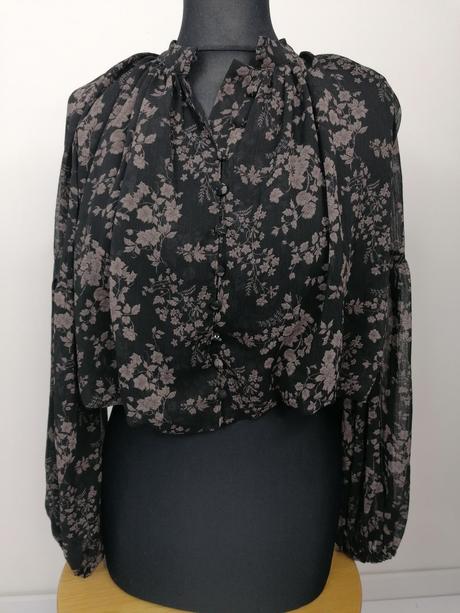 Blúzka na gombíky cropped, sinsay,s