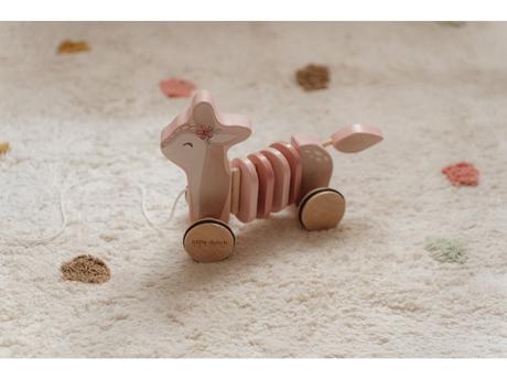 Little dutch ťahacia srnka drevená fairy garden,