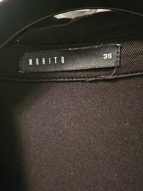 Čierne košelove šaty, mohito,36