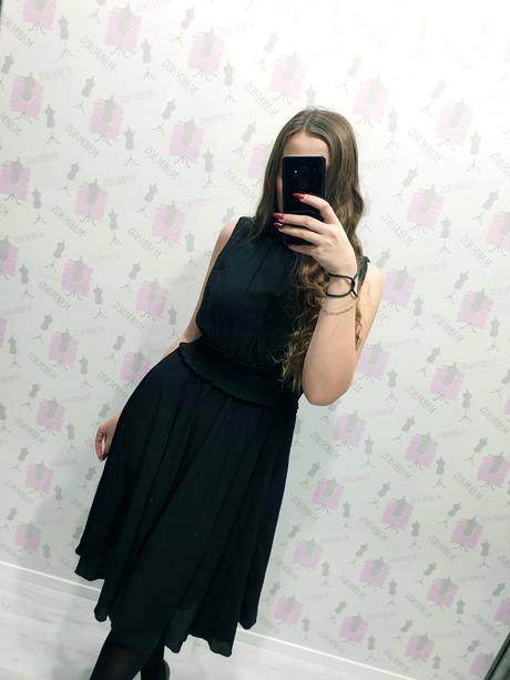 Midi čierne šaty m/l, m
