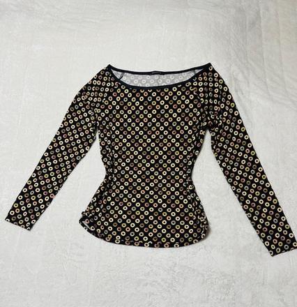 Čierny top s farebným vzorom zn. magenta, l / m