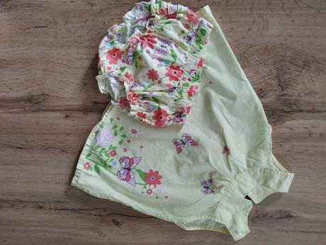 Tenky letny vzdusny set tricko a gate na plienku, h&m,62