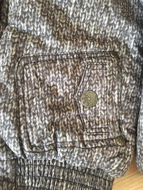 Bunda krásna tepla pre dievča, 128