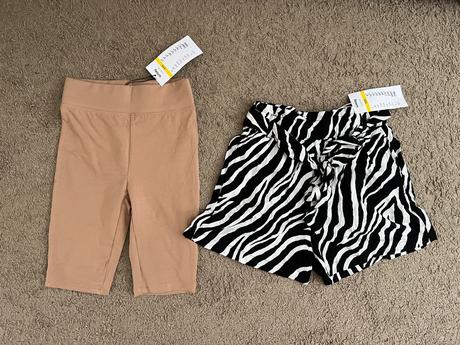 Šortky cyklistické a šortky zaväzovacie, sinsay,32 / xs