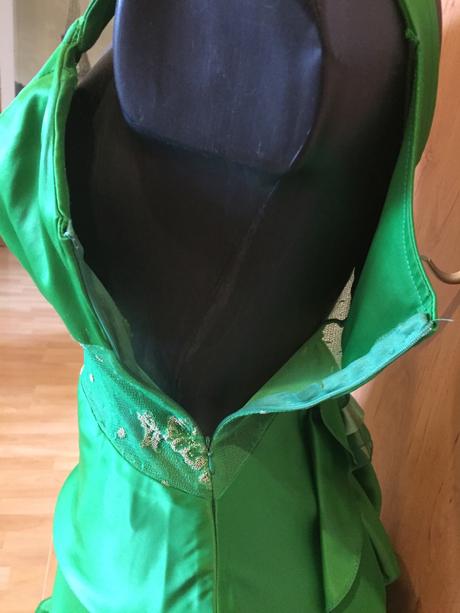 Retro saty v zelenej farbe, xs