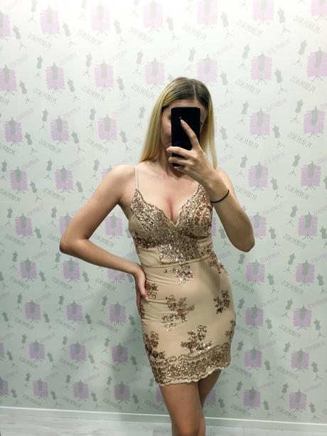 Zlaté šaty xxs/xs, xs